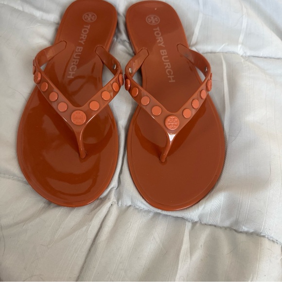 Tory Burch Orange Sandals - Picture 10 of 12